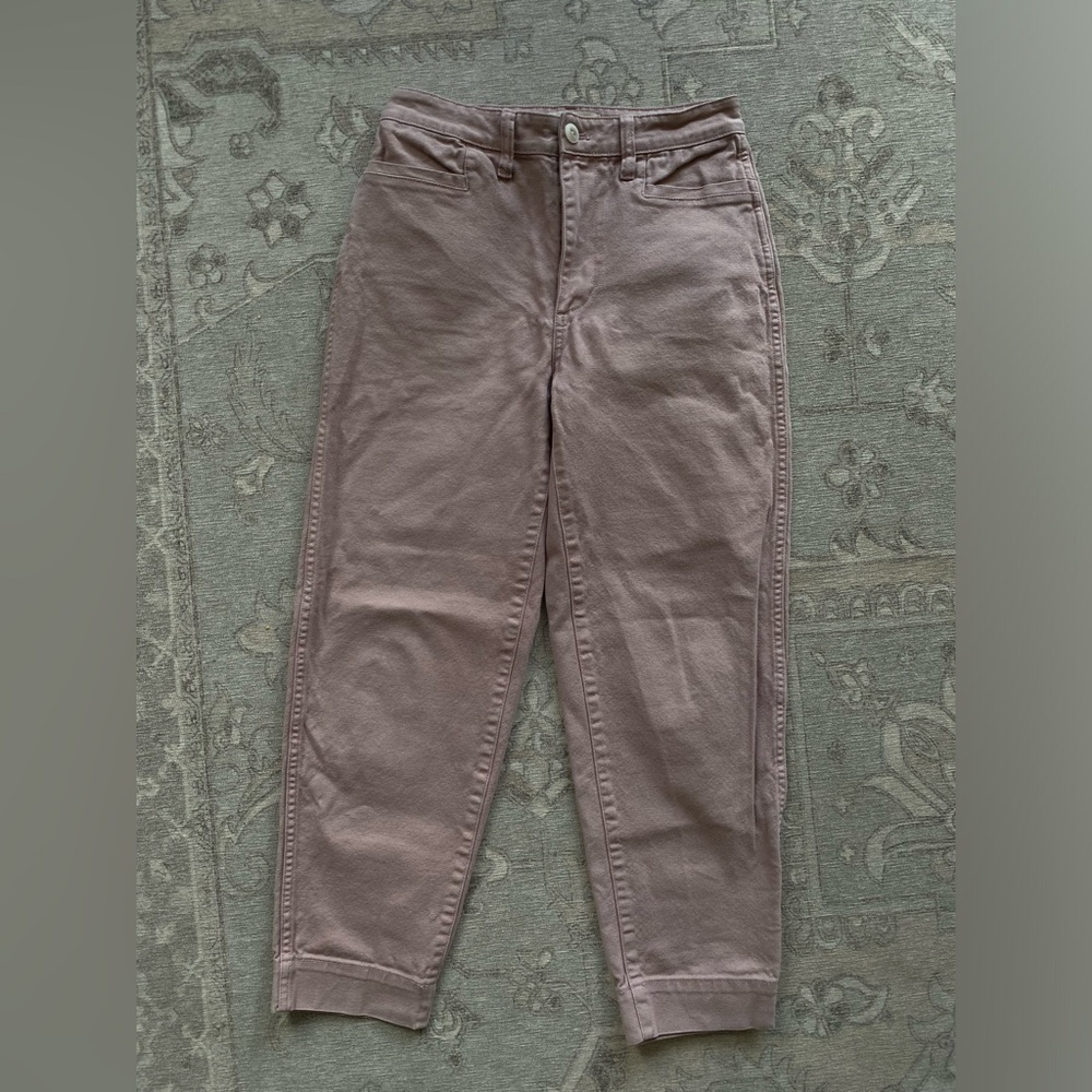 Women’s Madewell Slim Emmett Tapered Pants in Vintage Petal - Picture 2 of 5